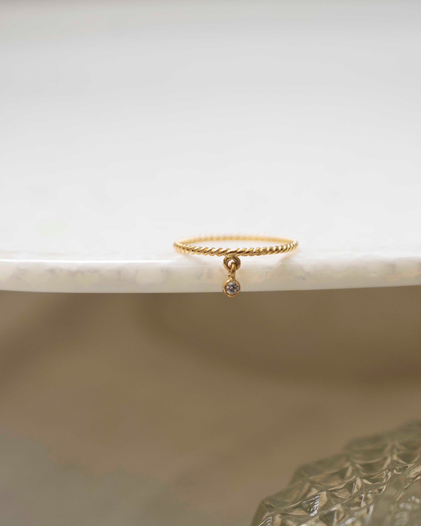 TWISTED CHARM DIAMOND 14K GOLD RING