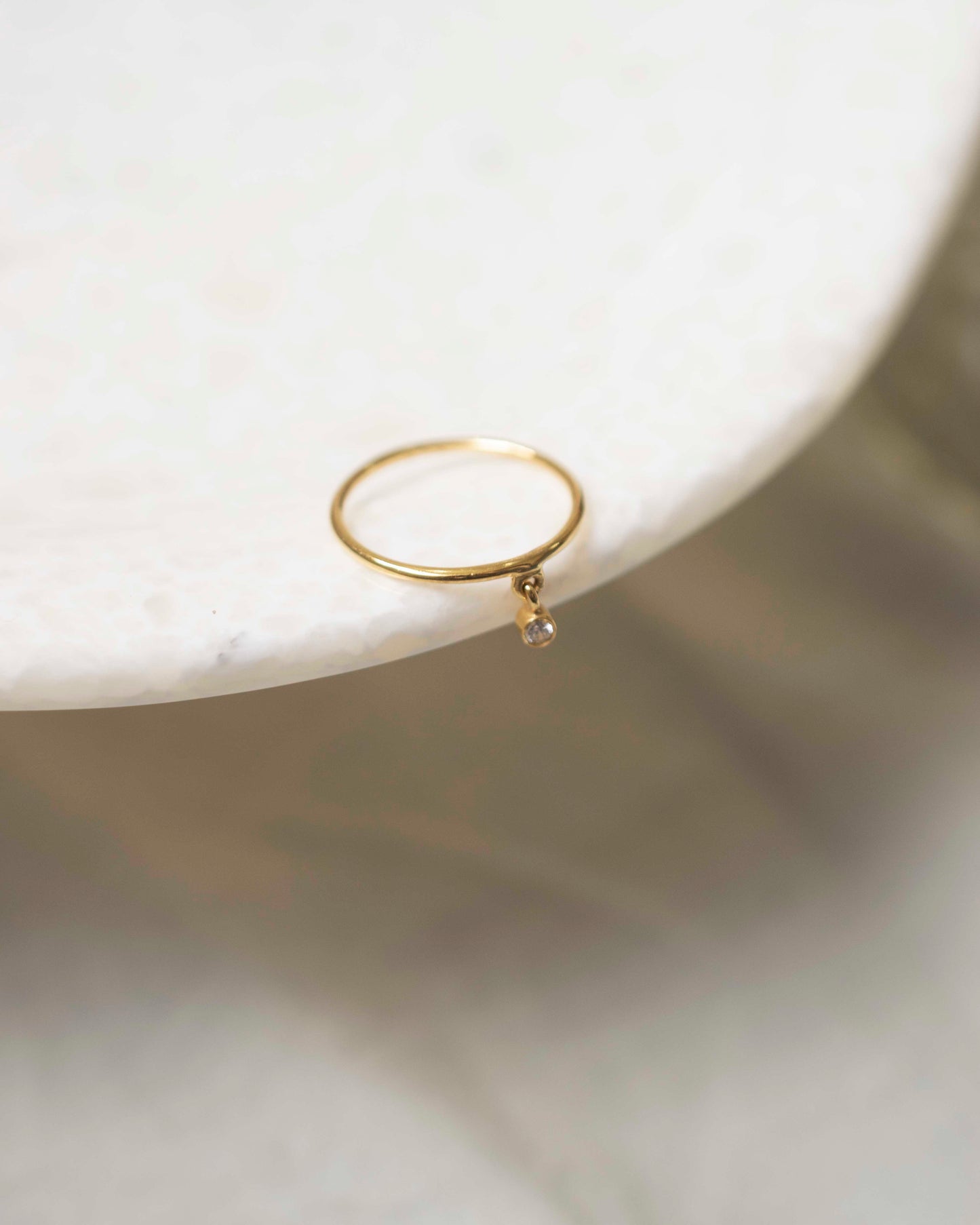 CHARM DIAMOND 14K GOLD RING