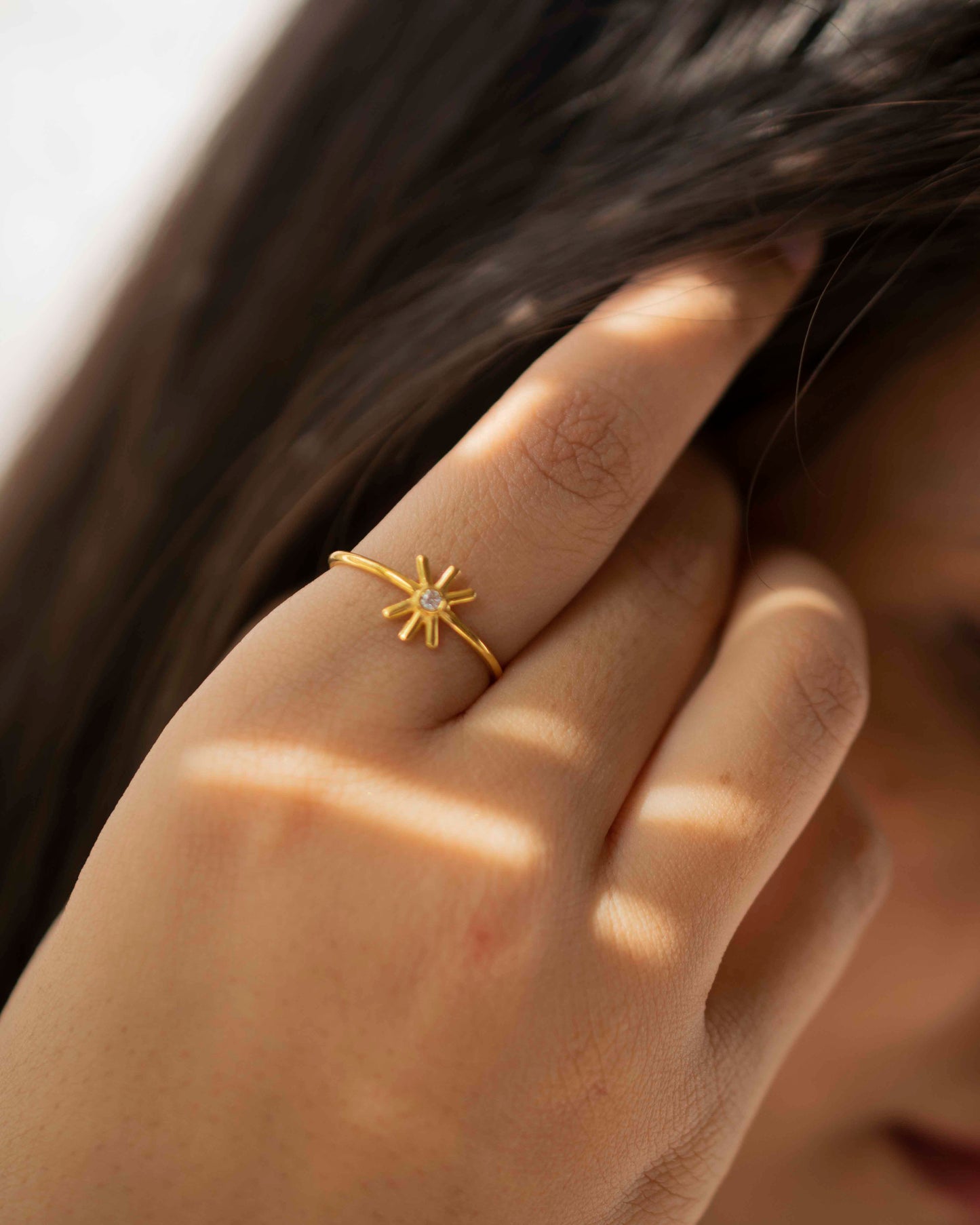 SNOWFLAKE DIAMOND 14K GOLD RING