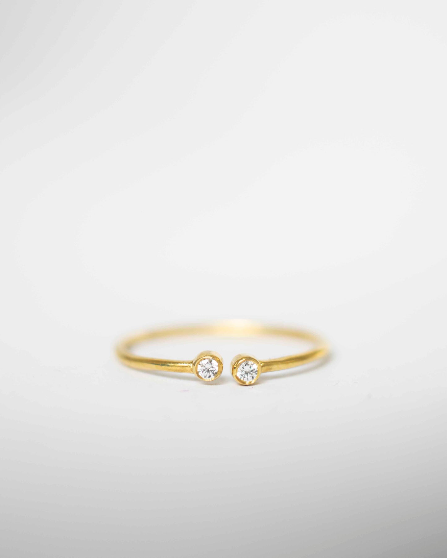 OPEN DIAMONDS 14K GOLD RING