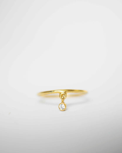 CHARM DIAMOND 14K GOLD RING