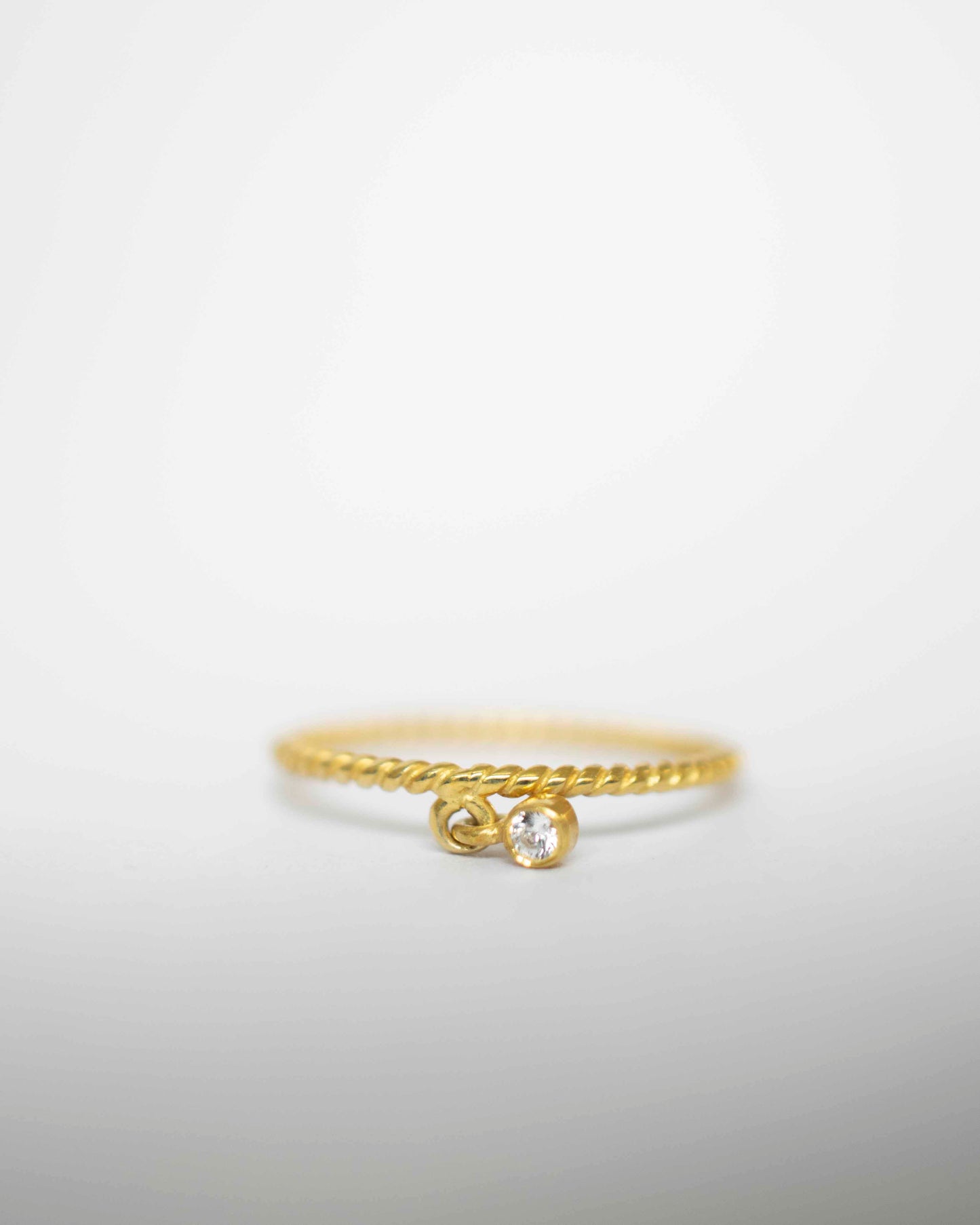 TWISTED CHARM DIAMOND 14K GOLD RING