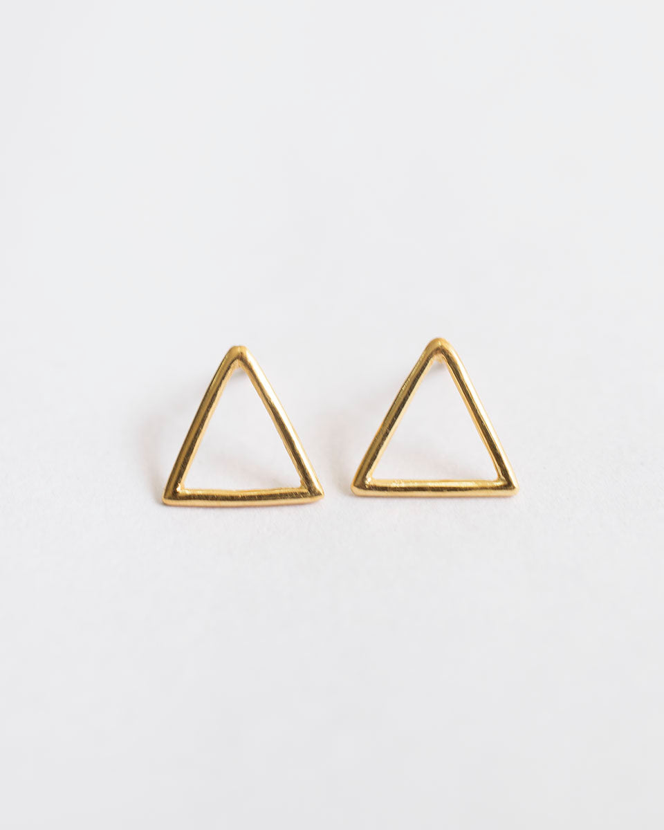 TRIANGLE WIRE EARRINGS