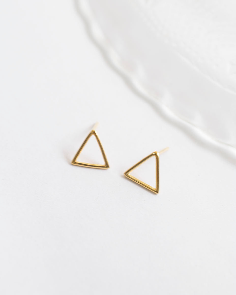 TRIANGLE WIRE EARRINGS