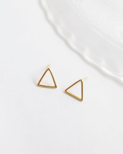 TRIANGLE WIRE EARRINGS