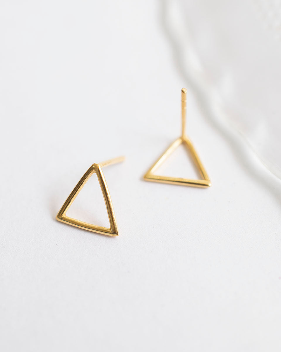 TRIANGLE WIRE EARRINGS