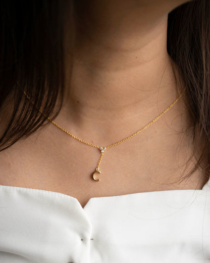 INITIAL LARIAT NECKLACE