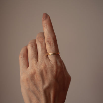 STACKING BAND 14K GOLD RING