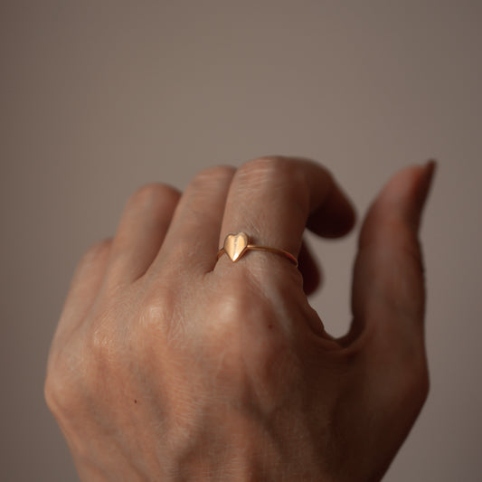 HEART 14K GOLD RING