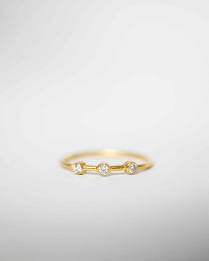 SLIM DIAMOND 14K GOLD RING